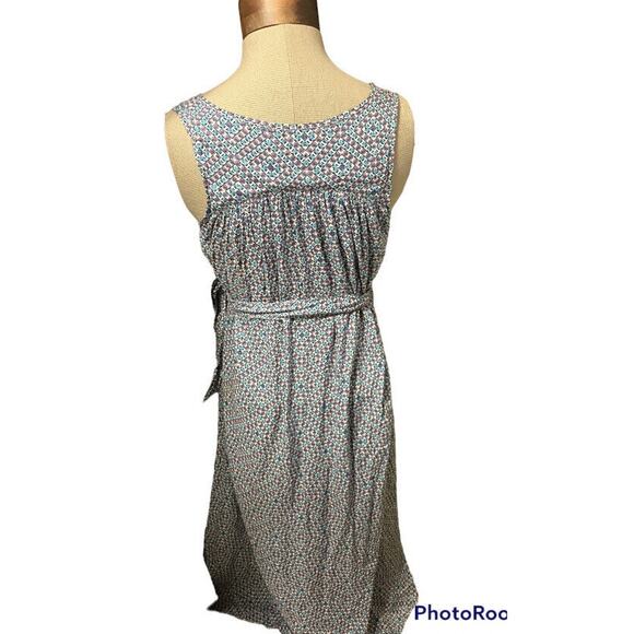 Gap Dress Sleeveless Womens Small Geometric Pattern Blue Purple White Boho Light - Picture 3 of 6